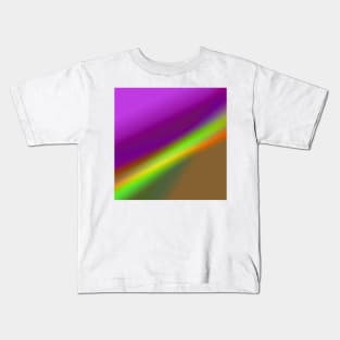 red blue green orange abstract texture Kids T-Shirt